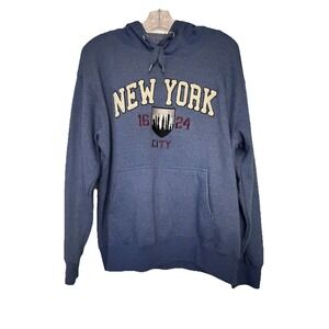 New York Popular  Men's Hoodie Medium Blue‎ Sweatshirt
